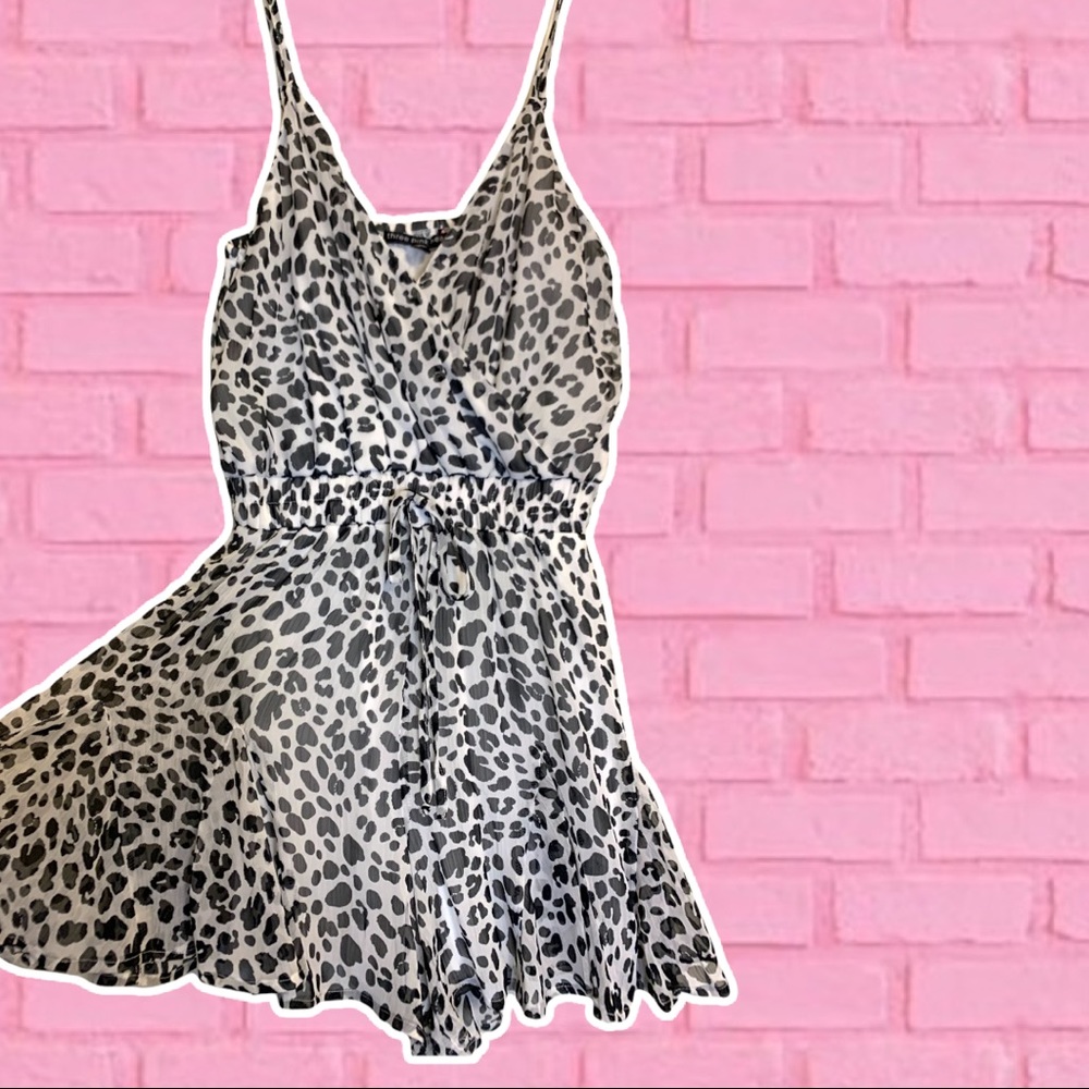 Leopard Print Romper